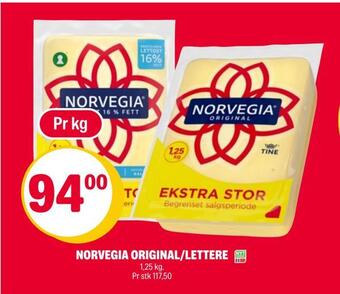 Coop Extra Norvegia original/lettere tilbud