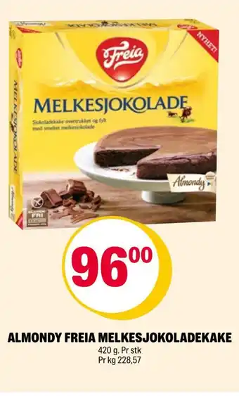 Coop Extra Almondy freia melkesjokoladekake tilbud