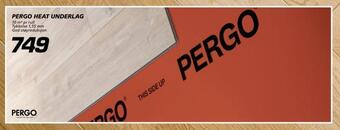 Coop Byggmix Pergo heat underlag tilbud