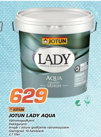 Coop Byggmix Jotun lady aqua tilbud