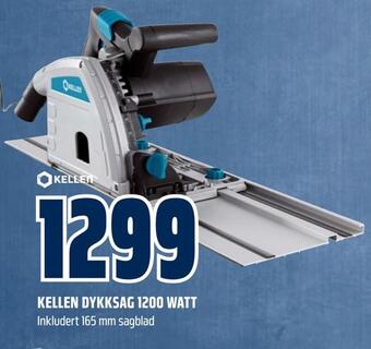 Obs Bygg Kellen dykksag 1200 watt tilbud