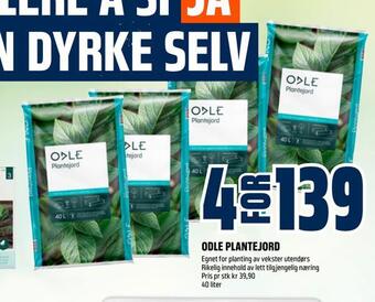 Obs Bygg Odle plantejord tilbud