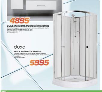 Coop Byggmix Duxa voss dusj kabinett tilbud
