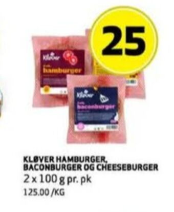 Bunnpris Kløver hamburger tilbud