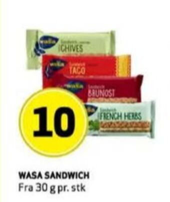 Bunnpris Wasa sandwich tilbud