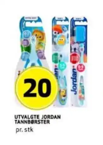 Bunnpris Jordan tannbørste tilbud