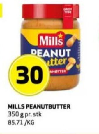 Bunnpris Mills peanutbutter tilbud