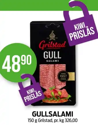 Kiwi Grilstad salami gull tilbud