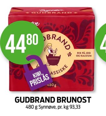 Kiwi Synnøve finden gudbrandsdalsost tilbud