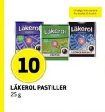 Bunnpris Läkerol pastiller tilbud