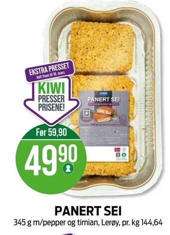 Kiwi Lerøy seifilet tilbud