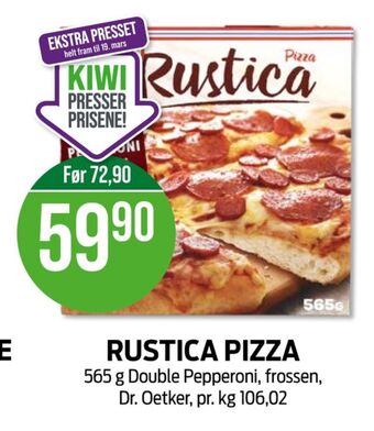 Kiwi Rustica pizza tilbud