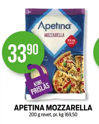Kiwi Apetina mozzarella tilbud
