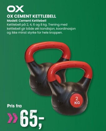 Sport Outlet Ox Cement Kettlebell tilbud