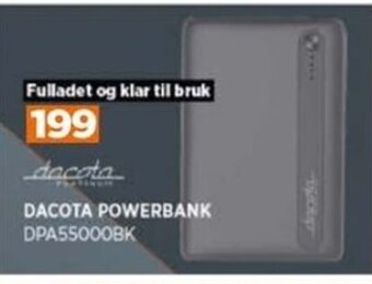 POWER Dacota Powerbank DPA55000BK tilbud