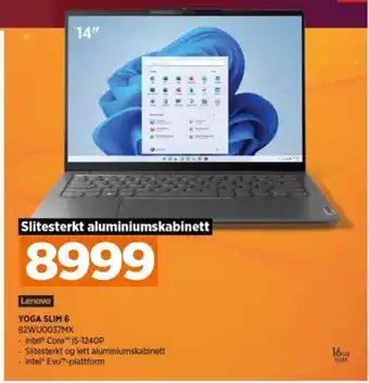 POWER Yoga Slim 6 82WUD037MX tilbud