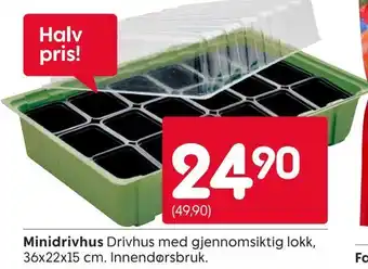 Rusta Minidrivhus tilbud