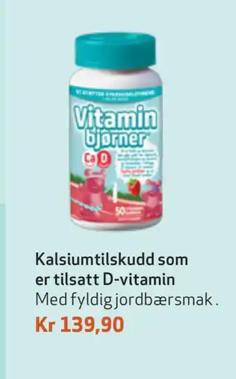 Apotek 1 Kalsiumtilskudd som er tilsatt d-vitamin tilbud