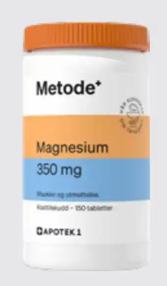 Apotek 1 Metode magnesium 350mg tabletter tilbud