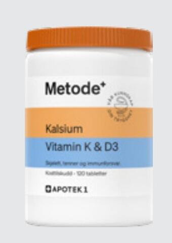 Apotek 1 Metode kalsium med vitamin k og d3 tabletter tilbud