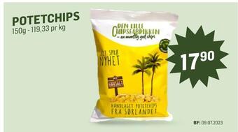 Holdbart Potetchips tilbud