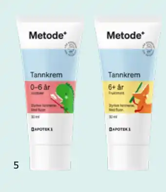 Apotek 1 Metode tannkrem til barn tilbud