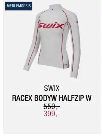 Sport 1 Swix Racex BodyW Halfzip W tilbud