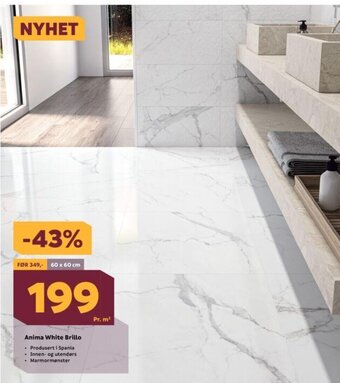 Megaflis Anima White Brillo tilbud