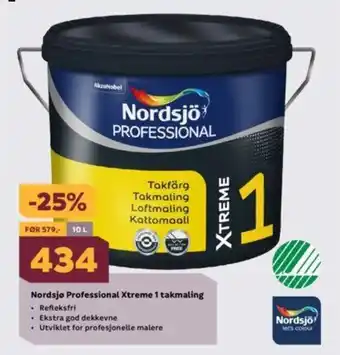 Megaflis Nordsjø Professional Xtreme 1 Takmaling tilbud