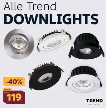 Megaflis Alle Trend Downlights tilbud