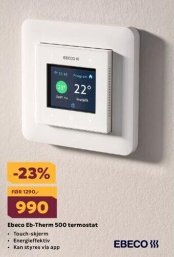 Megaflis Ebeco Eb-Therm 500 Termostat tilbud