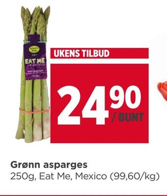 Meny Grønn asparges tilbud