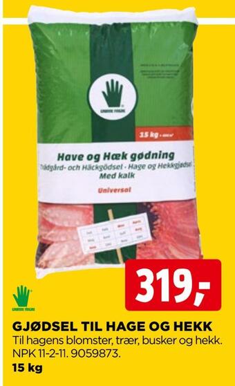 jem & fix Gjødsel til hage og hekk tilbud