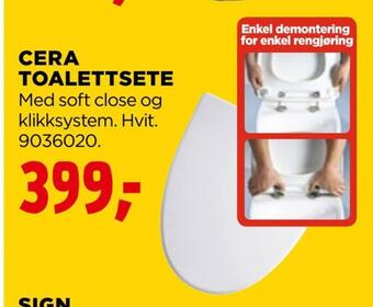 jem & fix Cera toalettsete tilbud