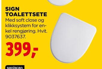 jem & fix Sign toalettsete tilbud