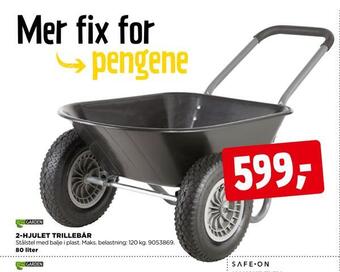 jem & fix 2-hjulet trillebår tilbud