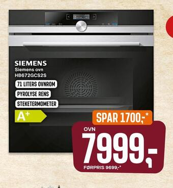Skousen Siemens ovn tilbud