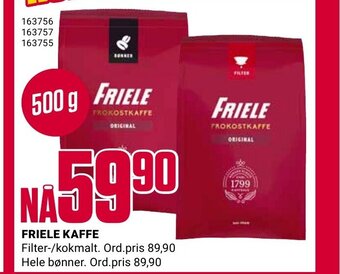 Europris Friele kaffe tilbud