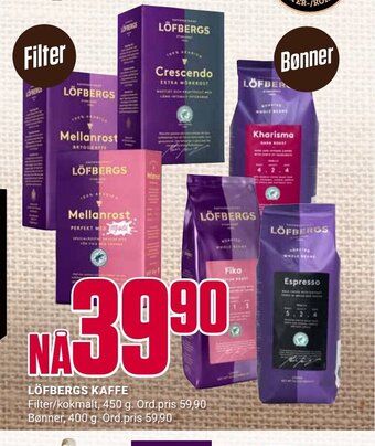 Europris Löfbergs kaffe tilbud