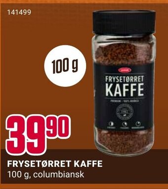 Europris Frysetørret kaffe tilbud