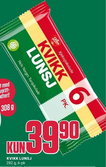 Europris Kvikk Lunsj tilbud