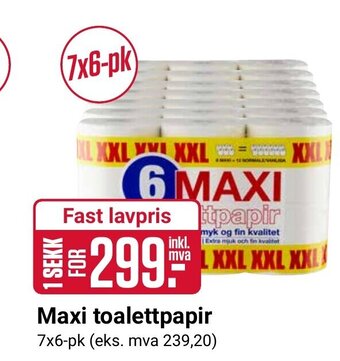 Europris Maxi Toalettpapir tilbud