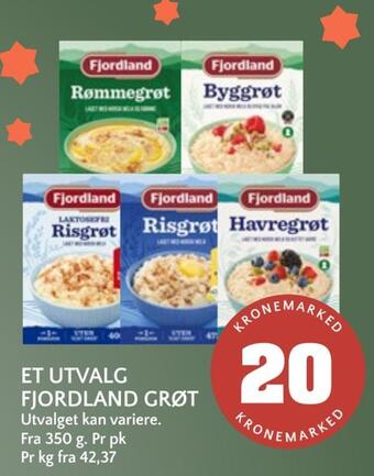 Coop Mega Et utvalg fjordland grøt tilbud