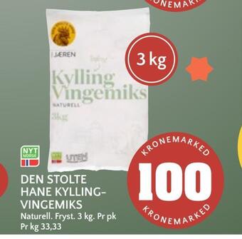 Coop Mega Den stolte hane kyllingvingemiks tilbud