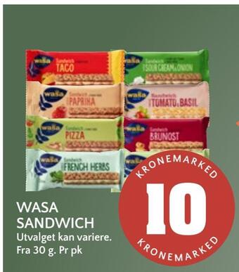Coop Mega Wasa sandwich tilbud