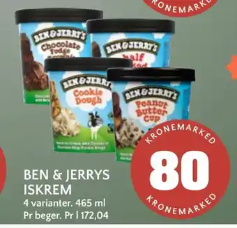 Coop Mega Ben & jerrys iskrem tilbud