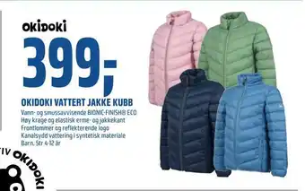 Coop Obs Okidoki vattert jakke kubb tilbud