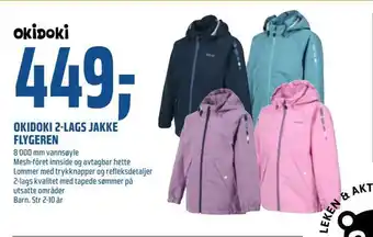Coop Obs Okidoki 2-lags jakke flygeren tilbud