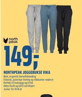 Coop Obs Northpeak joggebukse vika tilbud