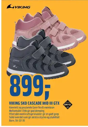 Coop Obs Viking sko cascade mid iii gtx tilbud